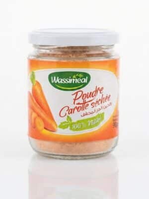 Poudre de carotte séchée 100% naturelle – Wassimeal 100g