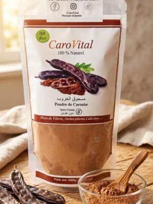 Poudre de Caroube CaroVital – 100 % Naturelle